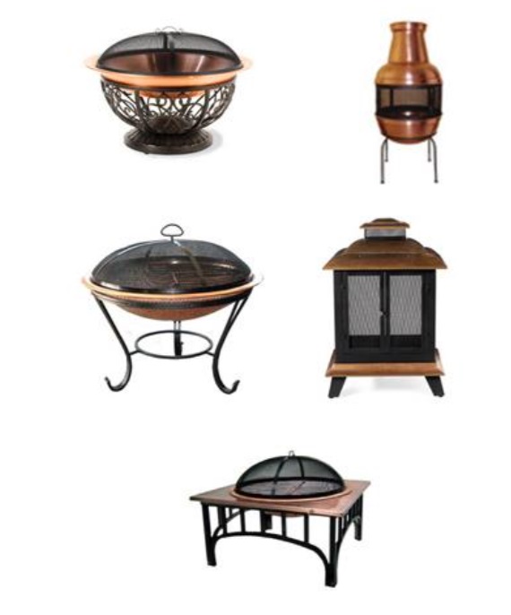 Examples of approved commercial fire pits