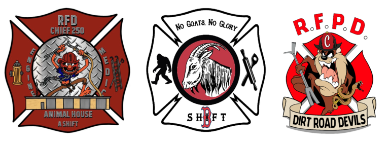 A, B, and C shift logos